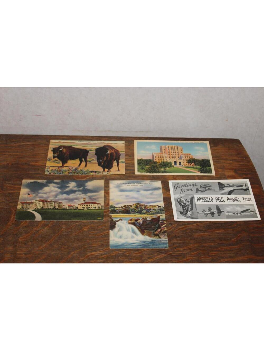 Vintage Amarillo Texas Postcard Set of 5